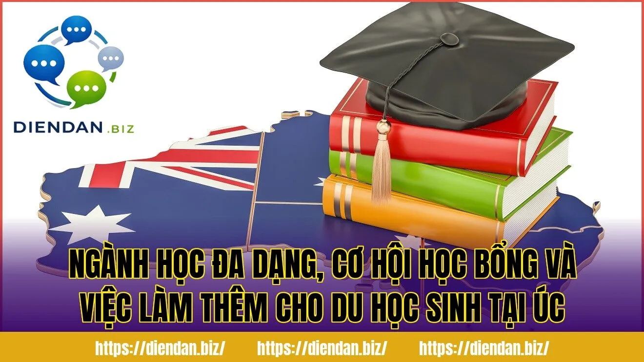 Ngành học đa dạng, cơ hội học bổng và việc làm thêm cho du học sinh tại Úc