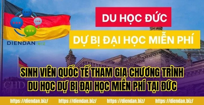 Sinh viên quốc tế tham gia chương trình du học dự bị đại học miễn phí tại Đức