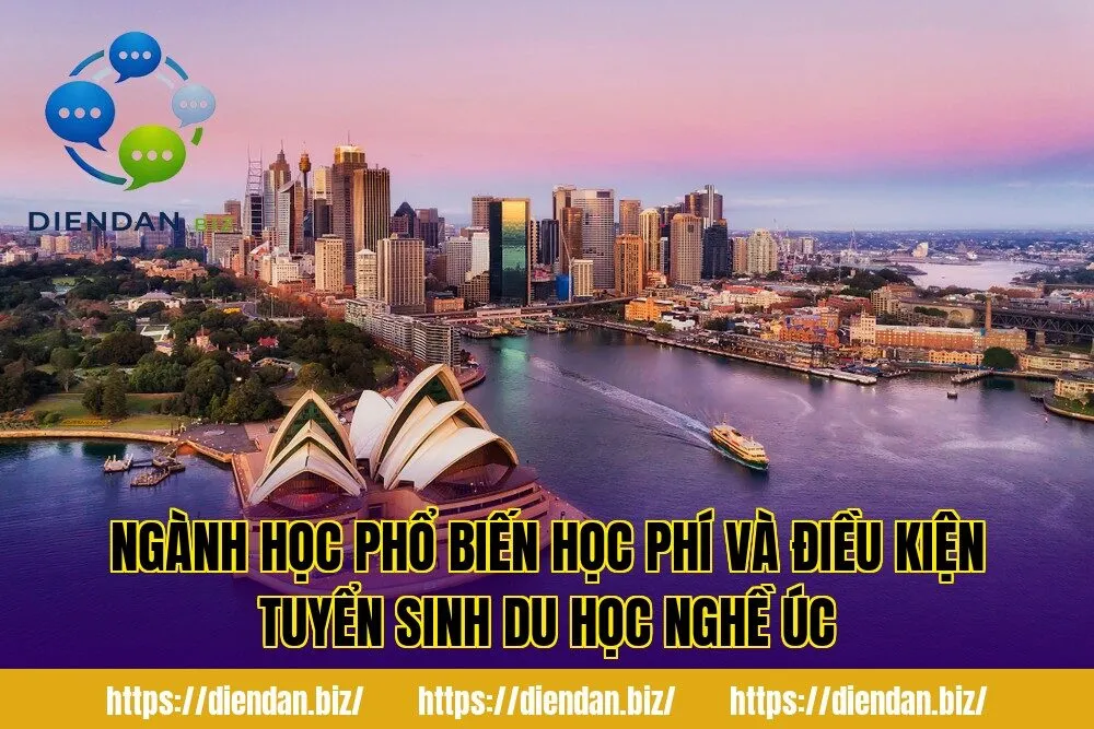 Ngành học phổ biến học phí và điều kiện tuyển sinh du học nghề Úc