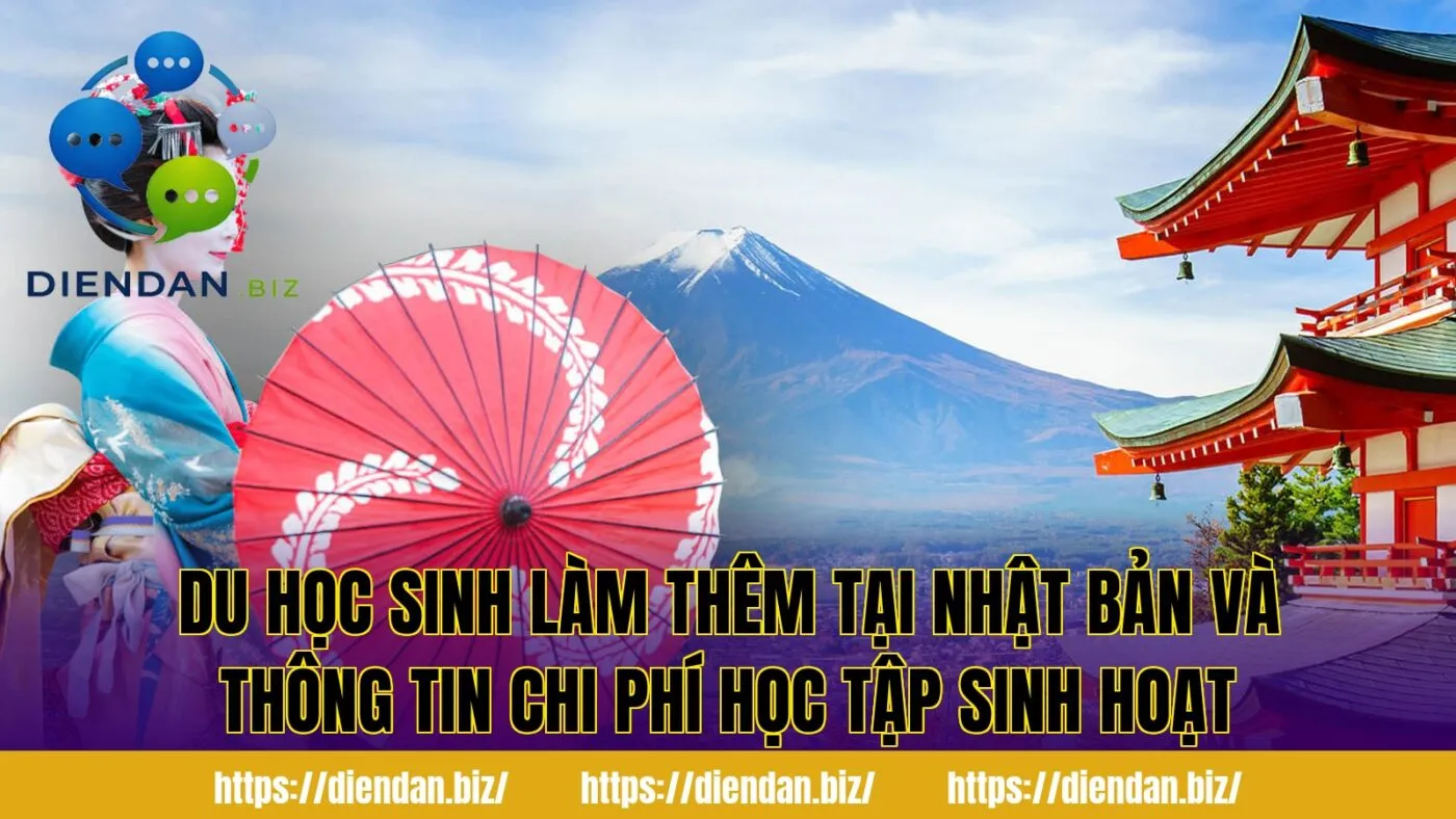 Du học sinh làm thêm tại Nhật Bản và thông tin chi phí học tập sinh hoạt
