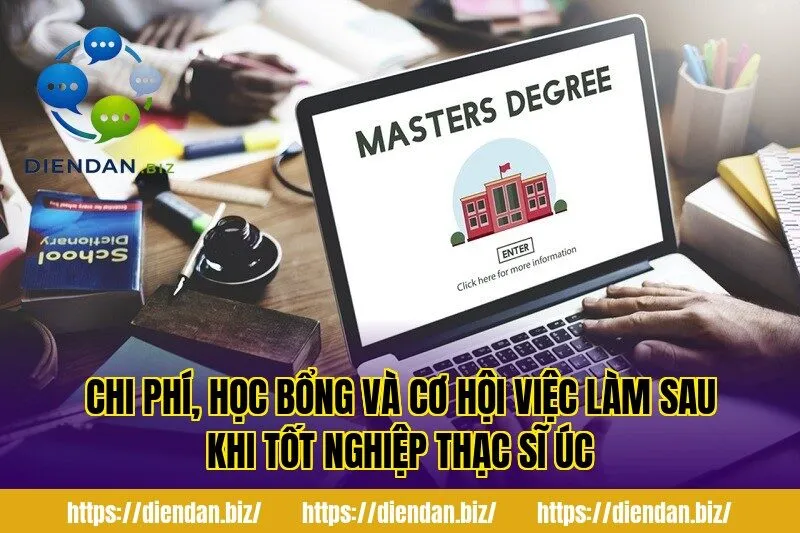 Chi phí, học bổng và cơ hội việc làm sau khi tốt nghiệp thạc sĩ Úc