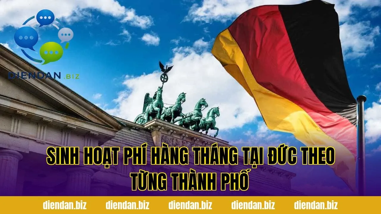 Sinh hoạt phí hàng tháng tại Đức theo từng thành phố