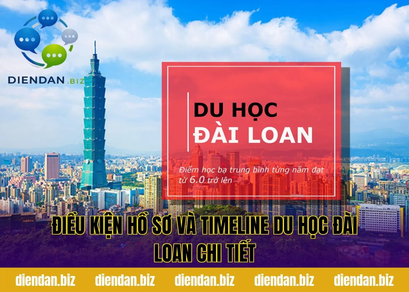 Điều kiện hồ sơ và timeline du học Đài Loan chi tiết