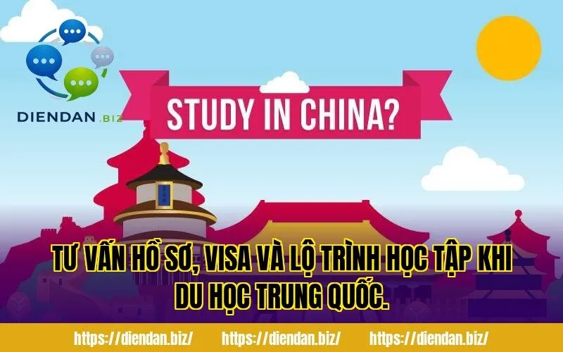 Tư vấn hồ sơ, visa và lộ trình học tập khi du học Trung Quốc.